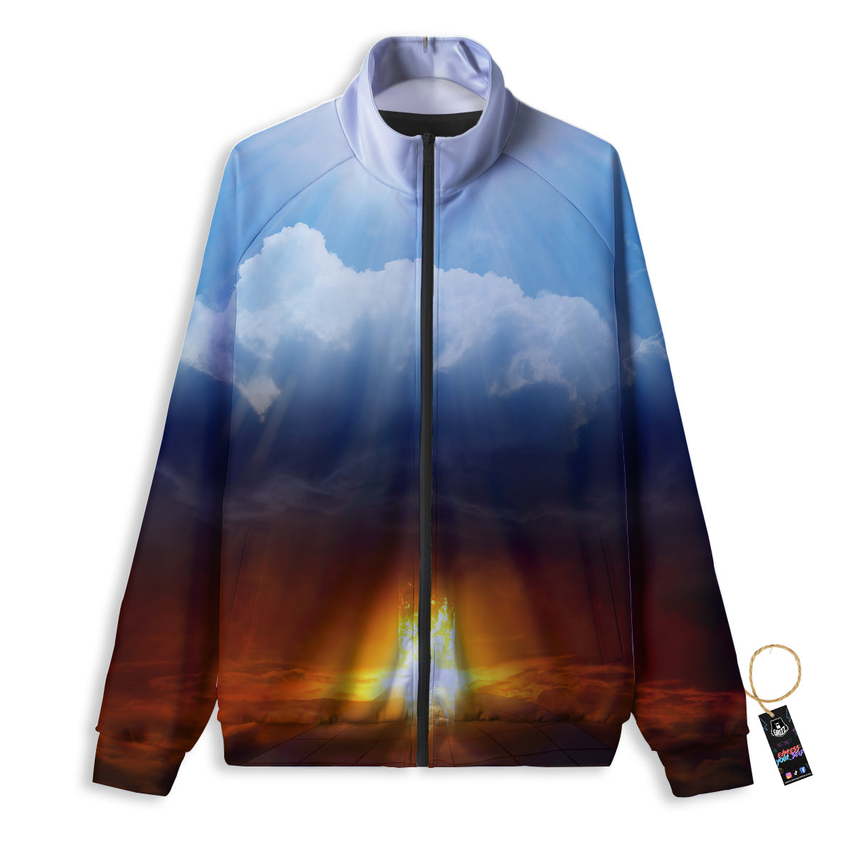 Heaven And Hell Print Track Jacket-grizzshop