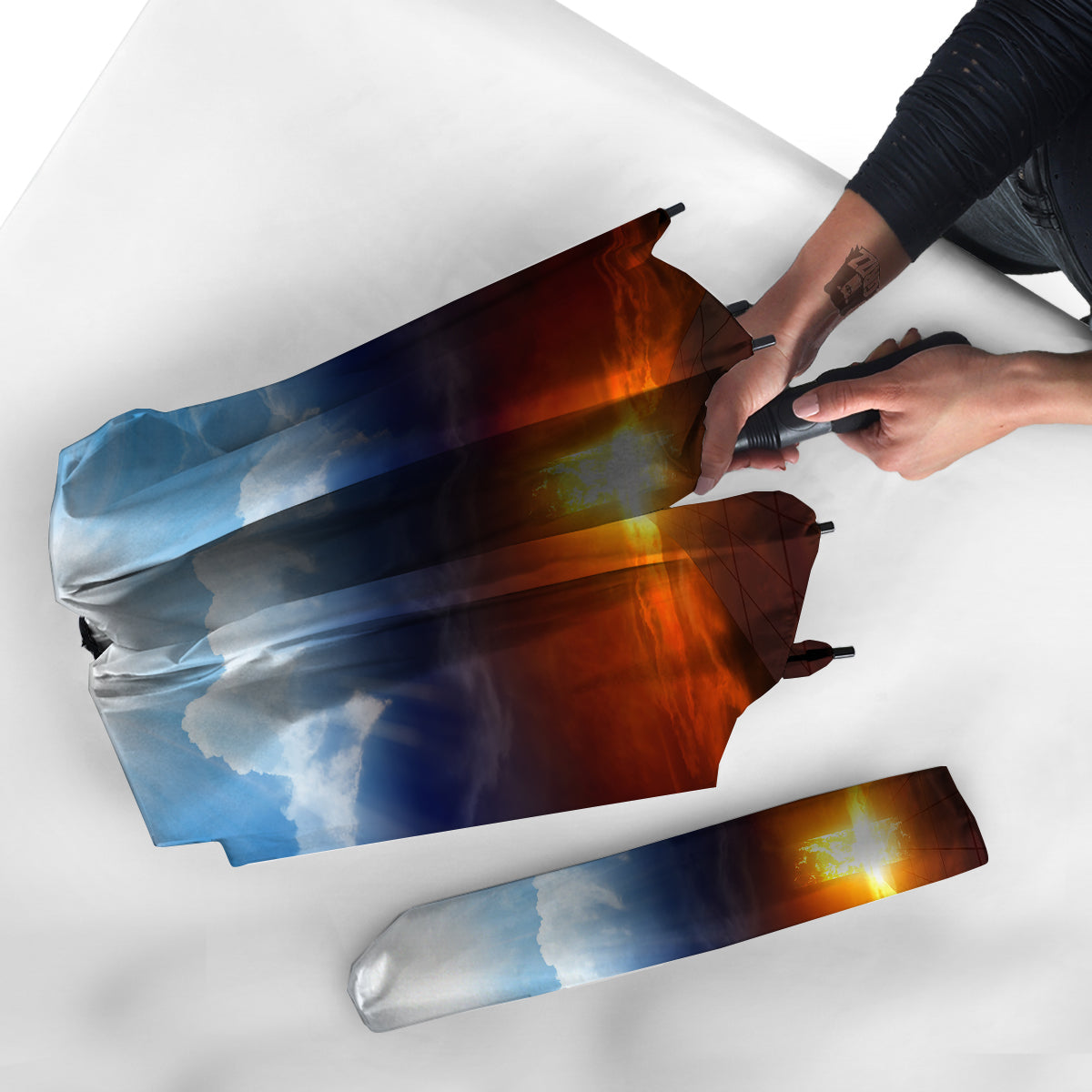 Heaven And Hell Print Umbrella-grizzshop