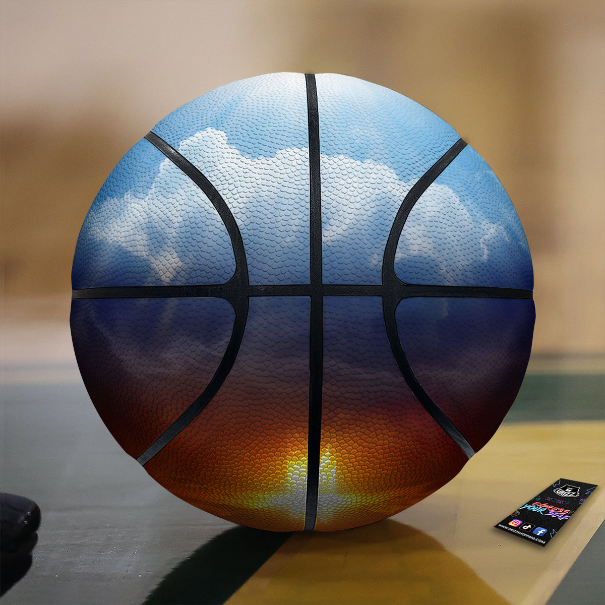 Heaven And Hell Print Basketball