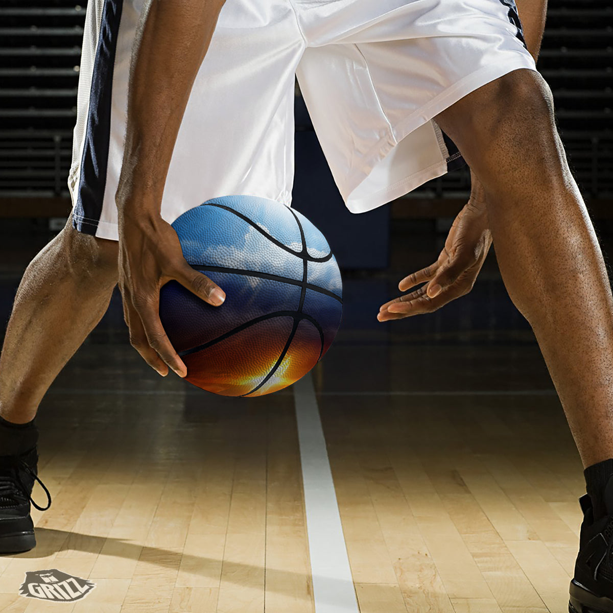 Heaven And Hell Print Basketball