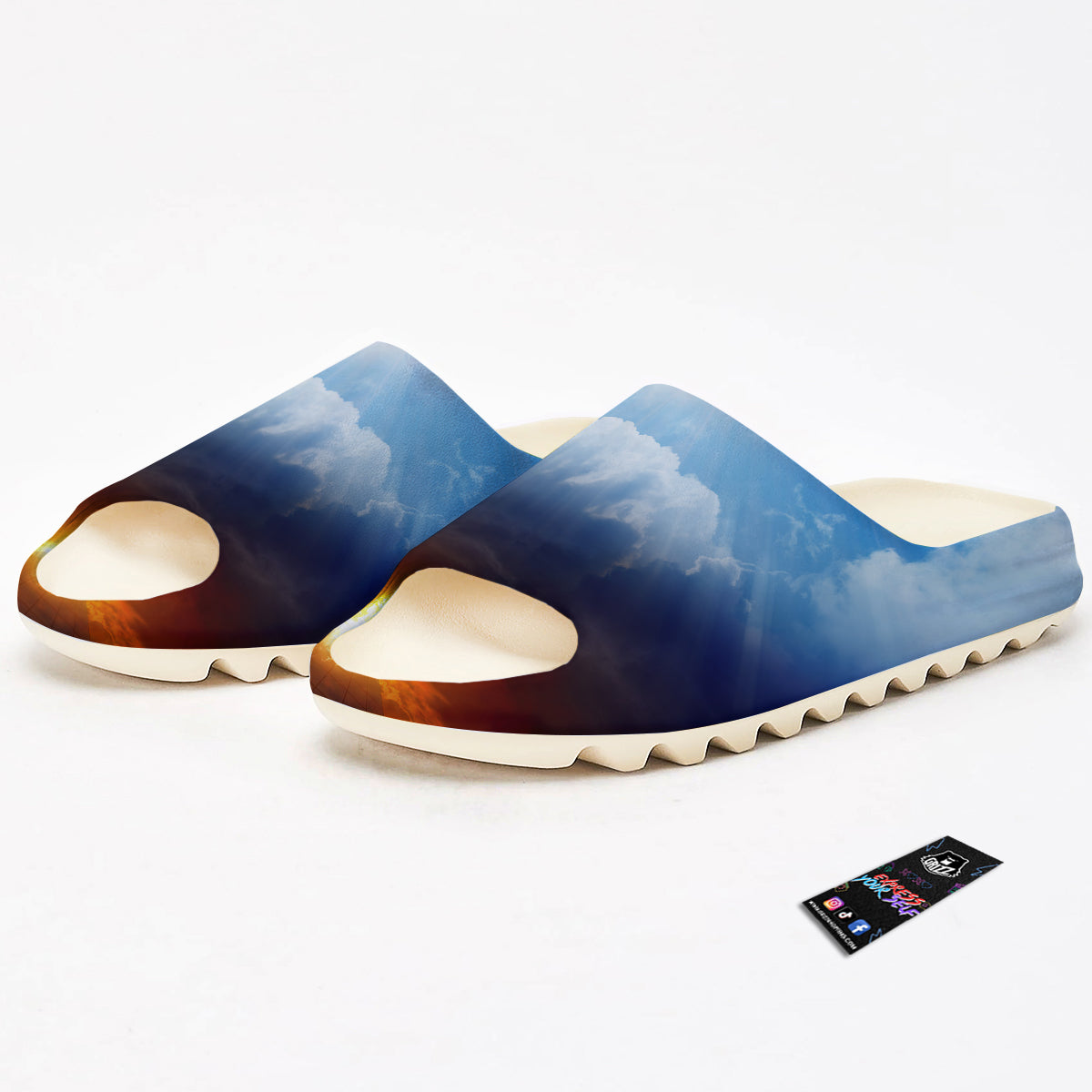 Heaven And Hell Print Sandals-grizzshop
