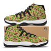 Hedgehog And Cactus Black Bball Shoes-grizzshop