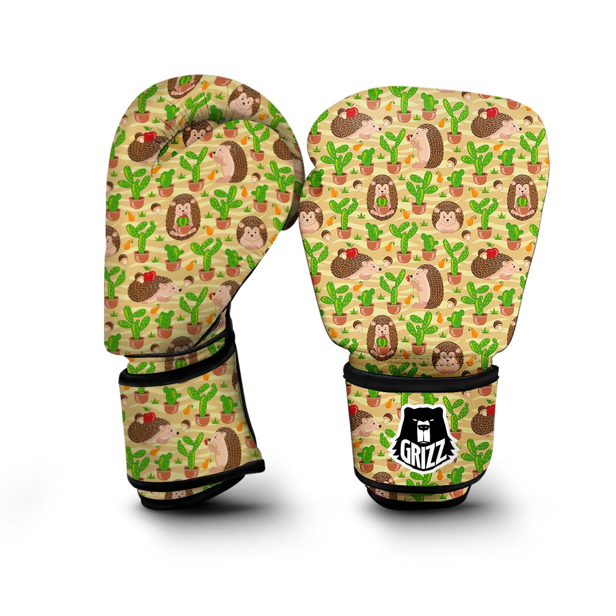 Hedgehog And Cactus Boxing Gloves-grizzshop