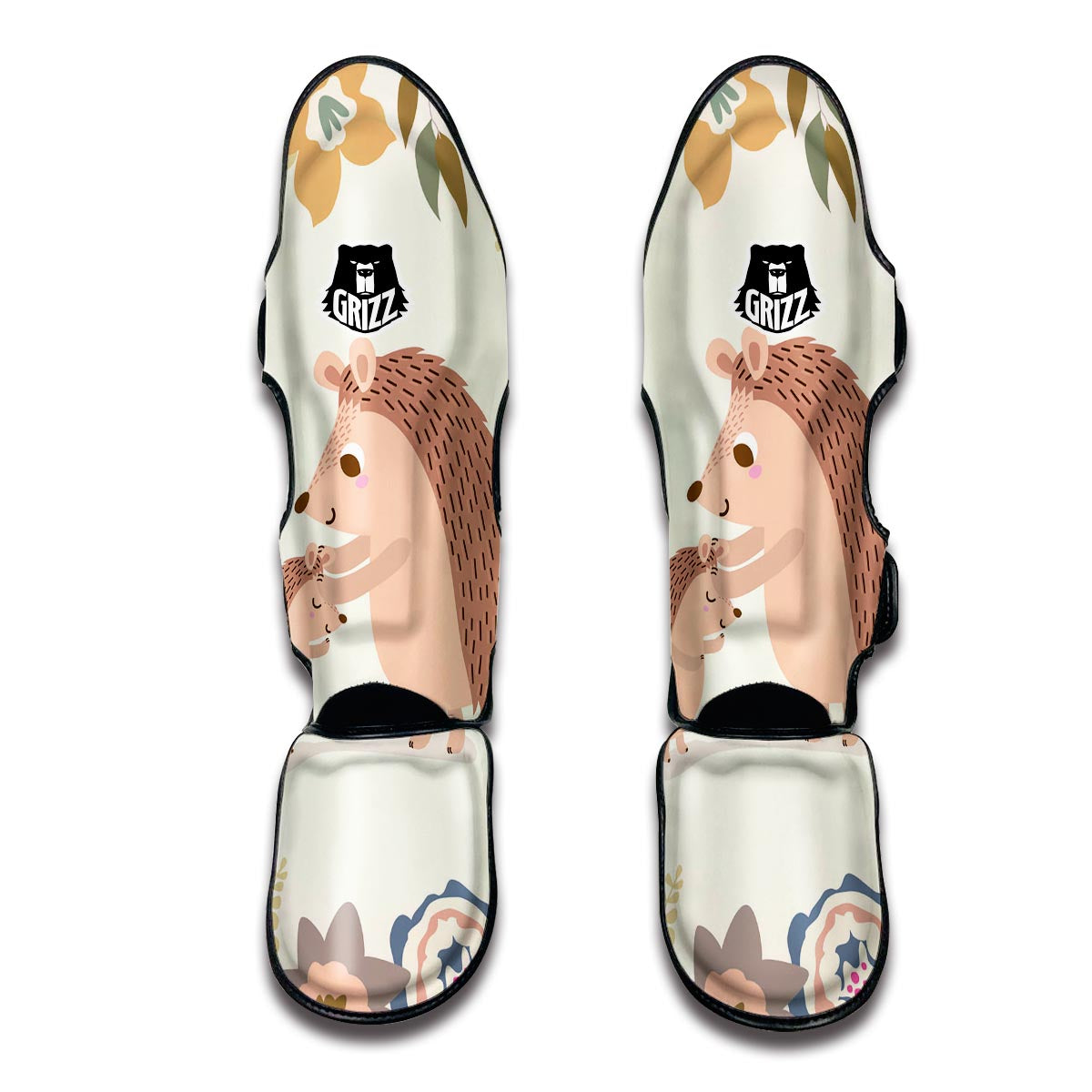 Hedgehog Family Muay Thai Shin Guards-grizzshop