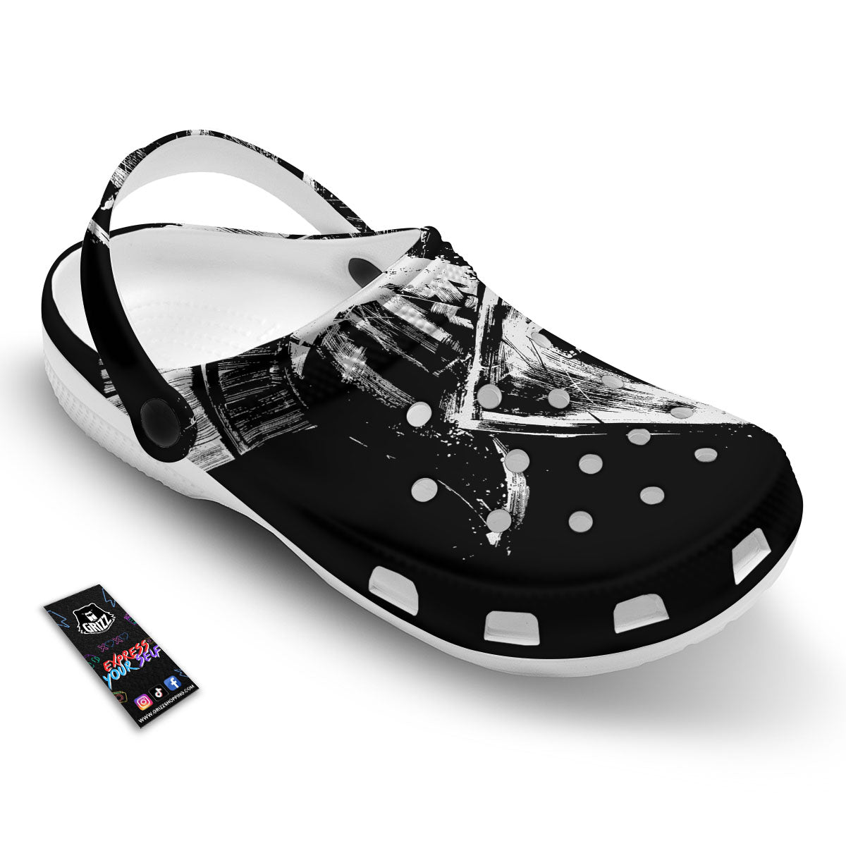 Helmet Ancient Spartan Print Clog-grizzshop
