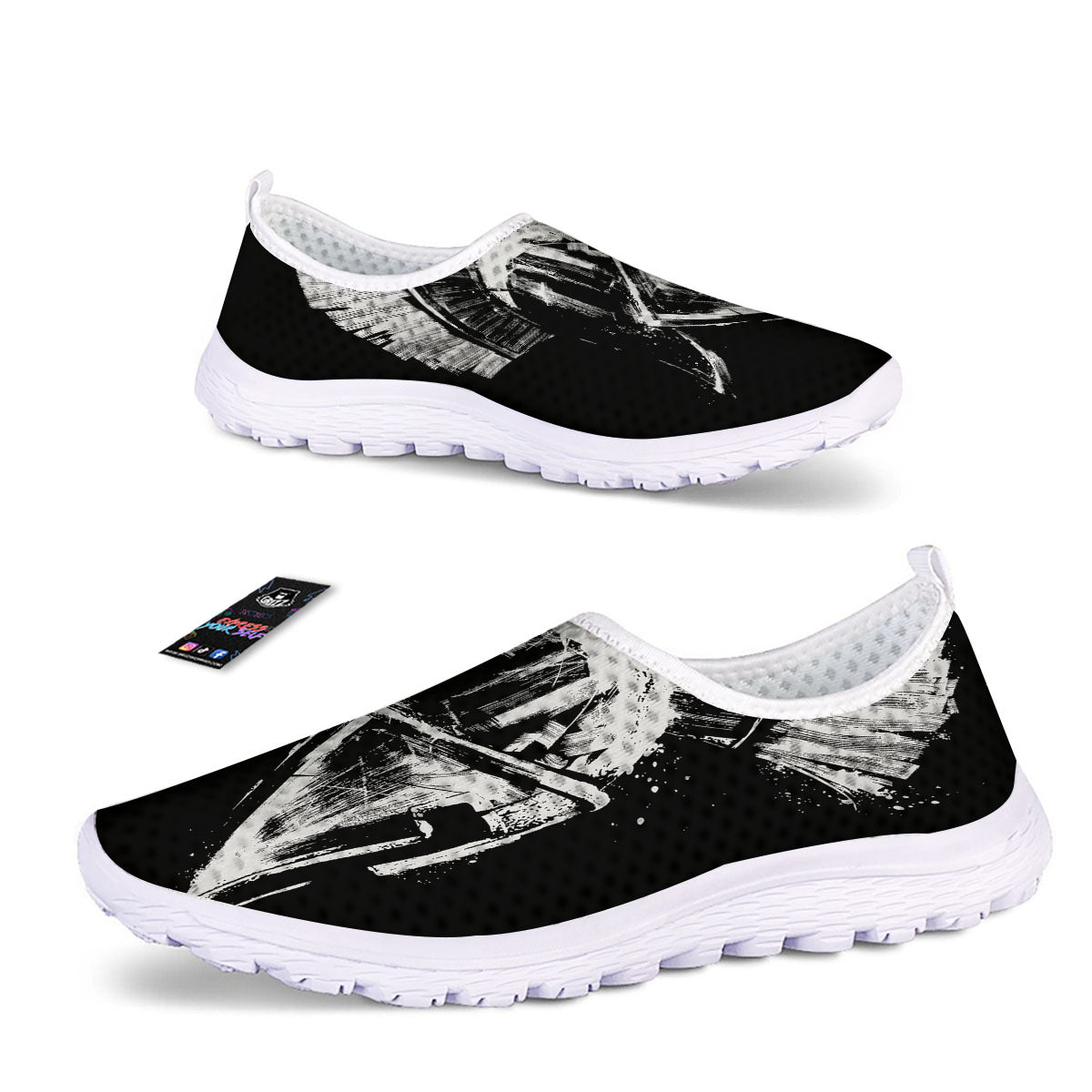 Helmet Ancient Spartan Print Nurse Shoes-grizzshop