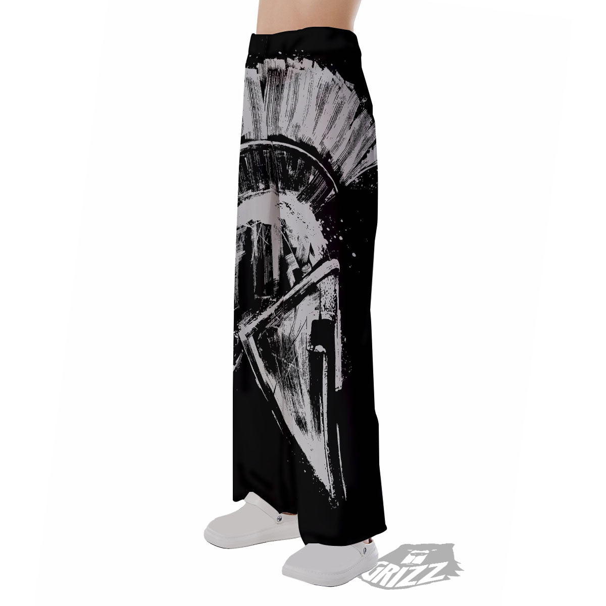 Helmet Ancient Spartan Print Pajama Pants-grizzshop