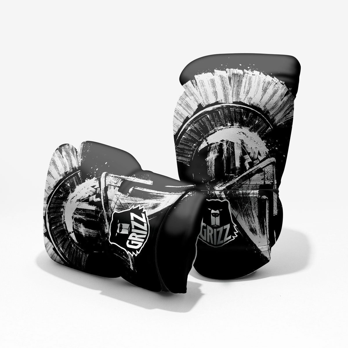Helmet Ancient Spartan Print Pro Boxing Glove
