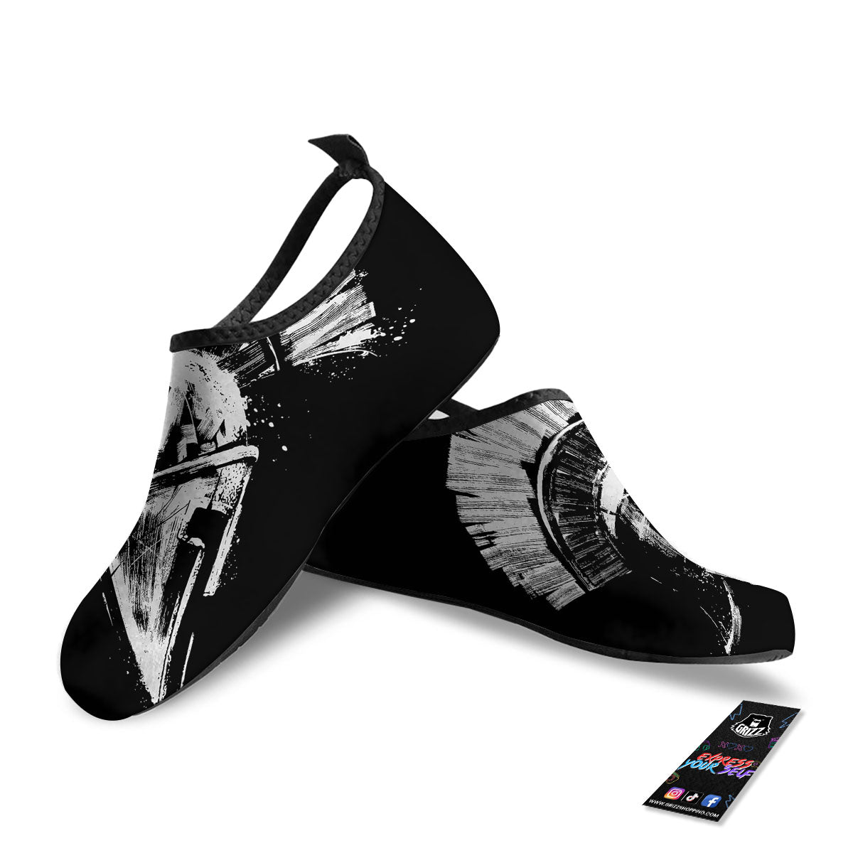 Helmet Ancient Spartan Print Water Shoes-grizzshop