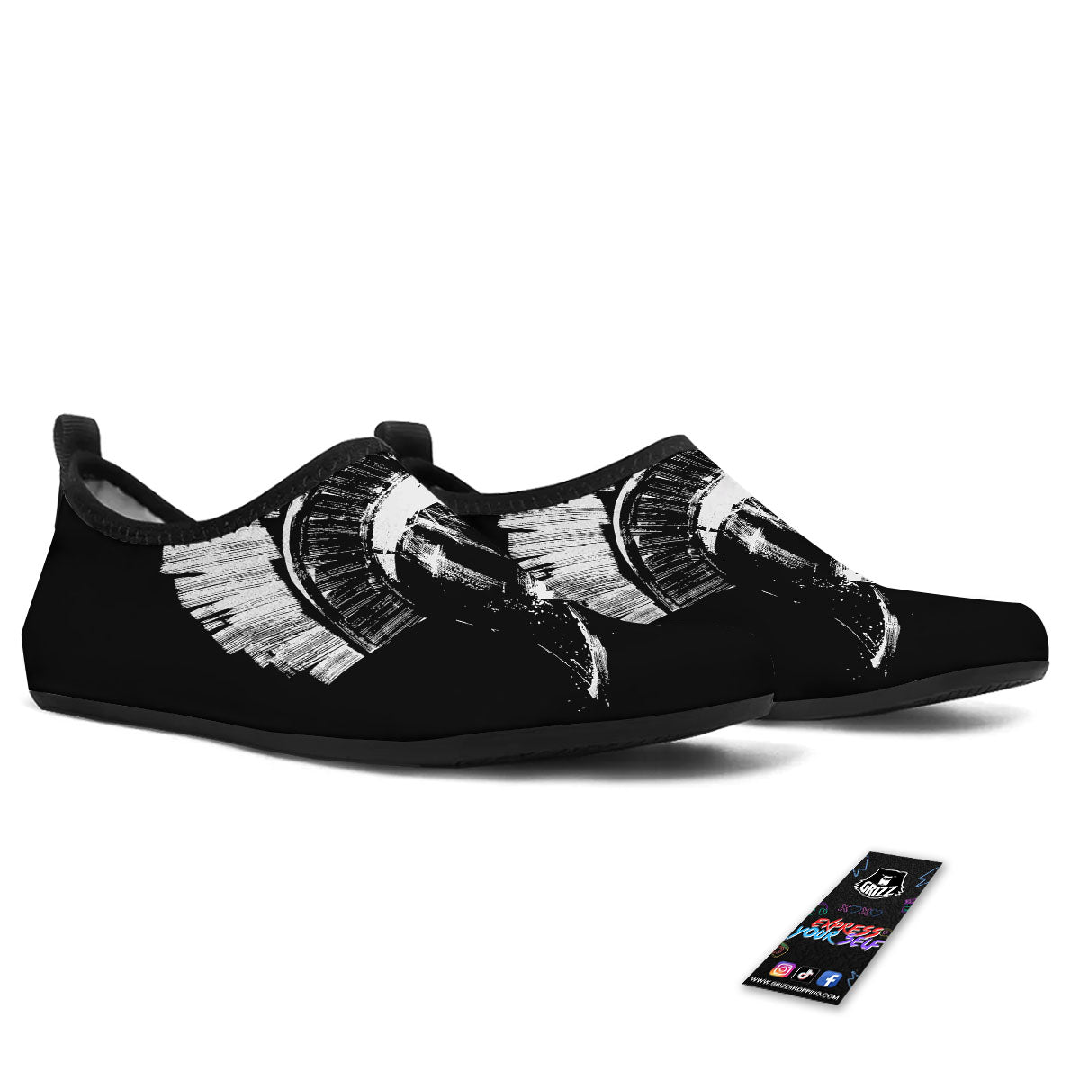 Helmet Ancient Spartan Print Water Shoes-grizzshop