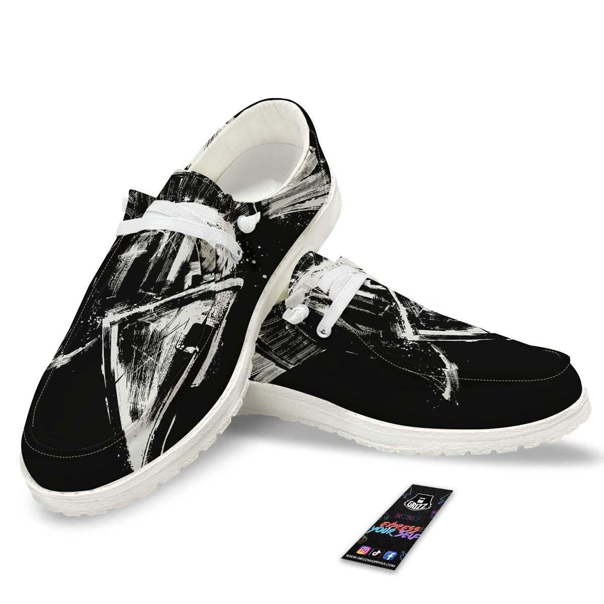 Helmet Ancient Spartan Print White Loafers-grizzshop