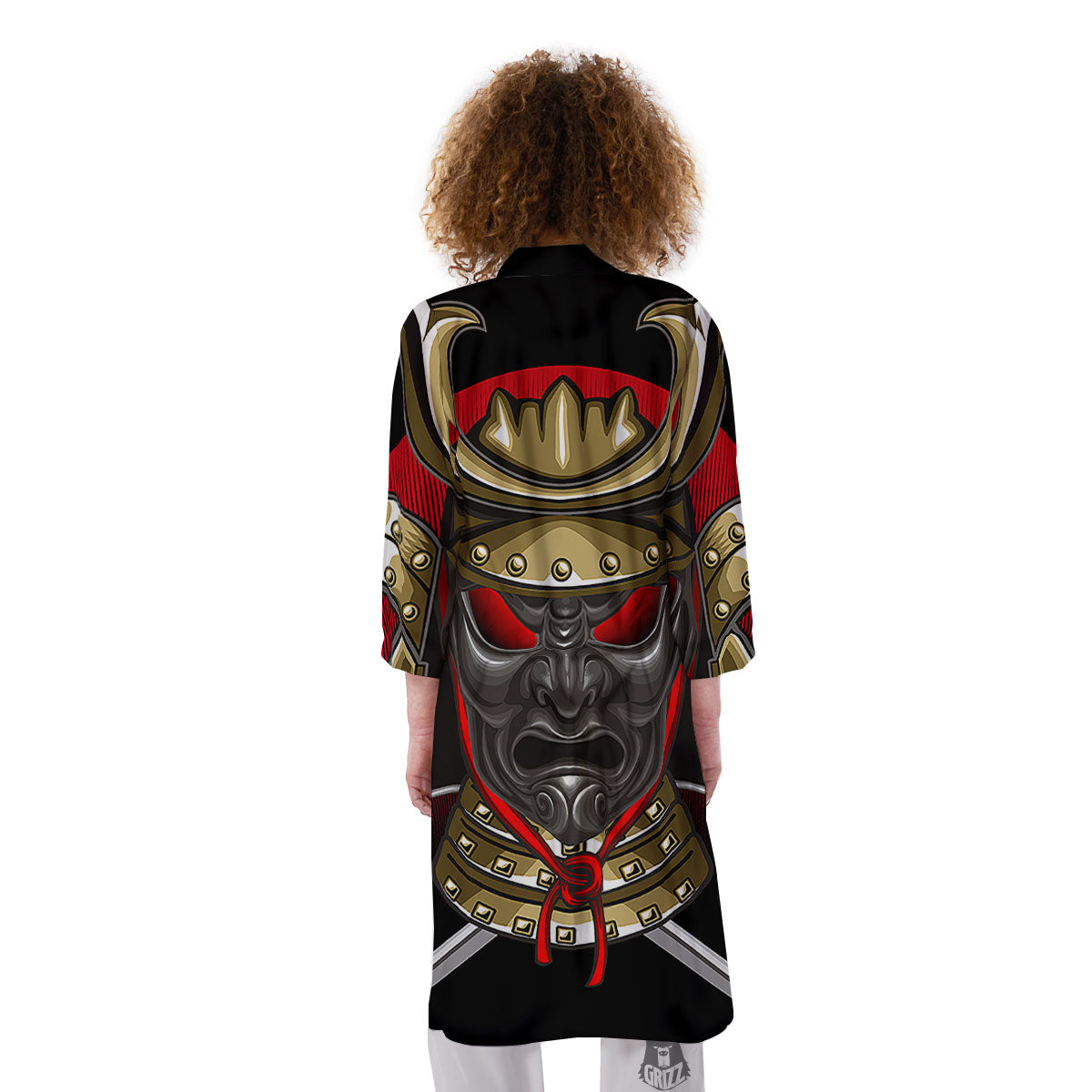 Helmet Japanese Samurai Print Kimono-grizzshop
