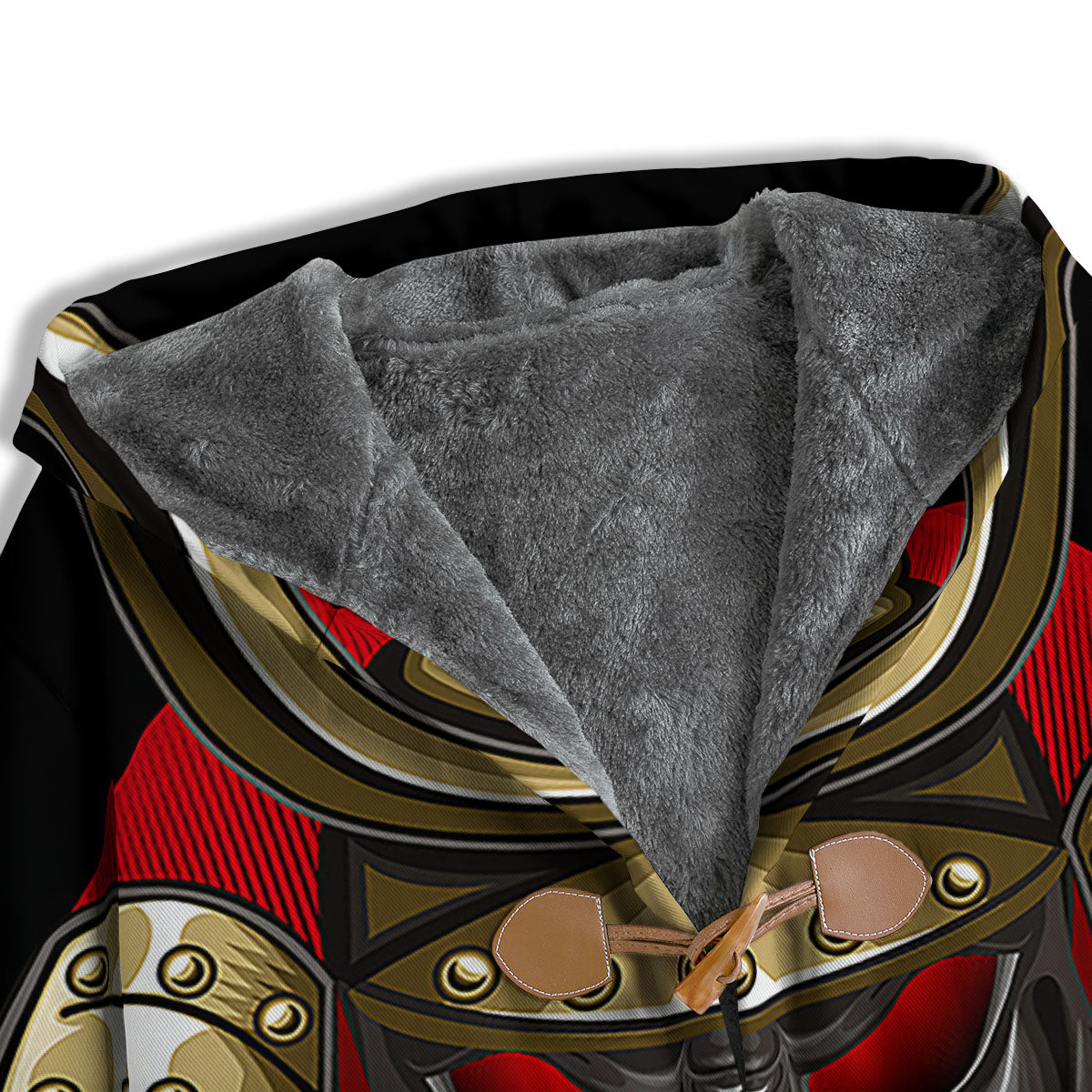 Helmet Japanese Samurai Print Men's Windbreaker Jacket-grizzshop
