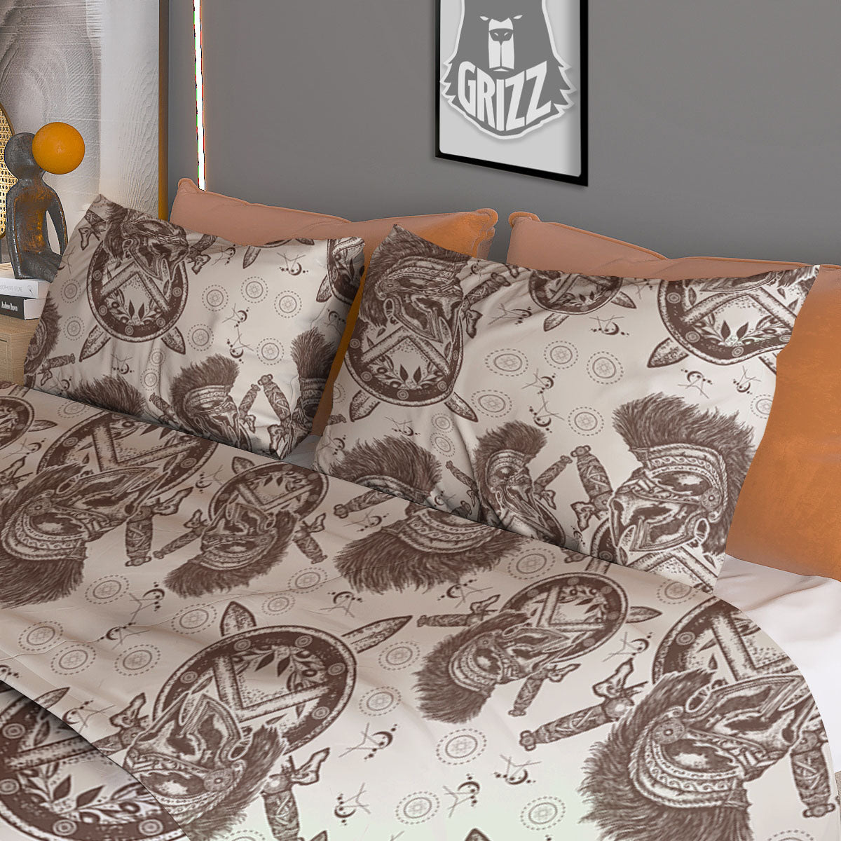 Heartbeat Teal Print Duvet Cover Bedding Set