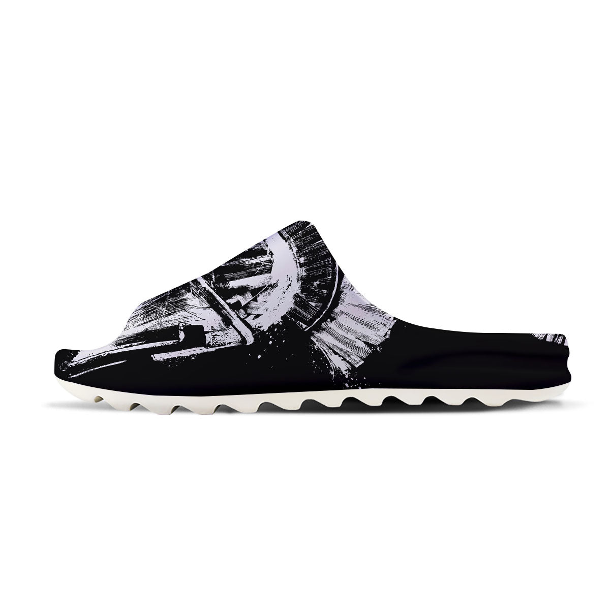 Helmet Ancient Spartan Print Sandals-grizzshop