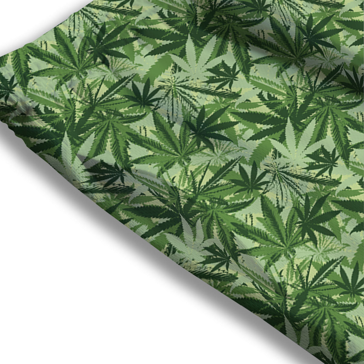 Hemp Leaf Print Pattern Mesh Shorts