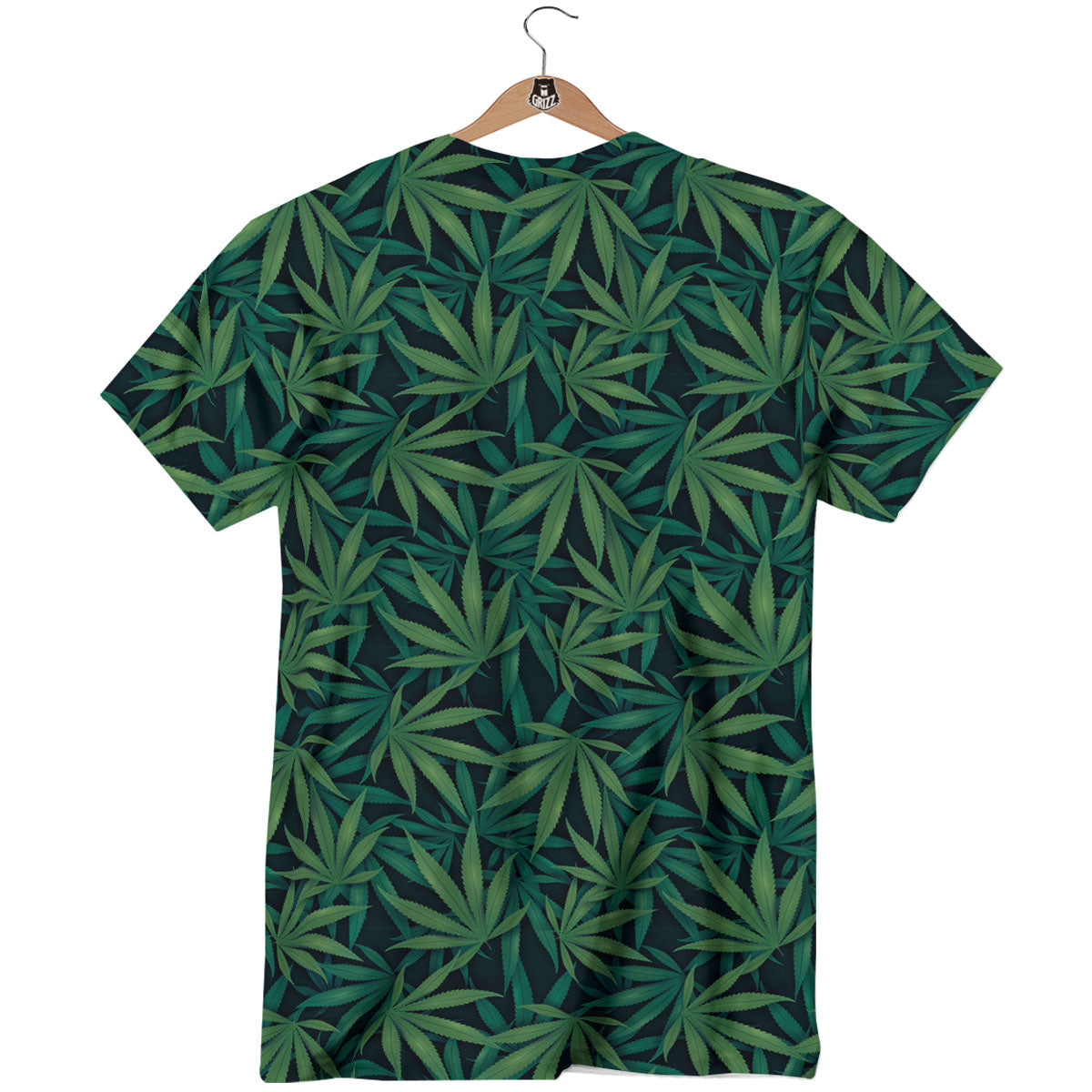 Hemp Leaves Green Print Pattern T-Shirt-grizzshop