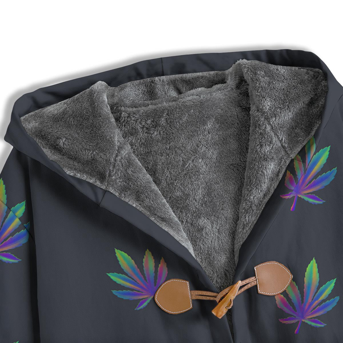 Hemp Leaves Reggae Trippy Print Pattern Men's Windbreaker Jacket-grizzshop