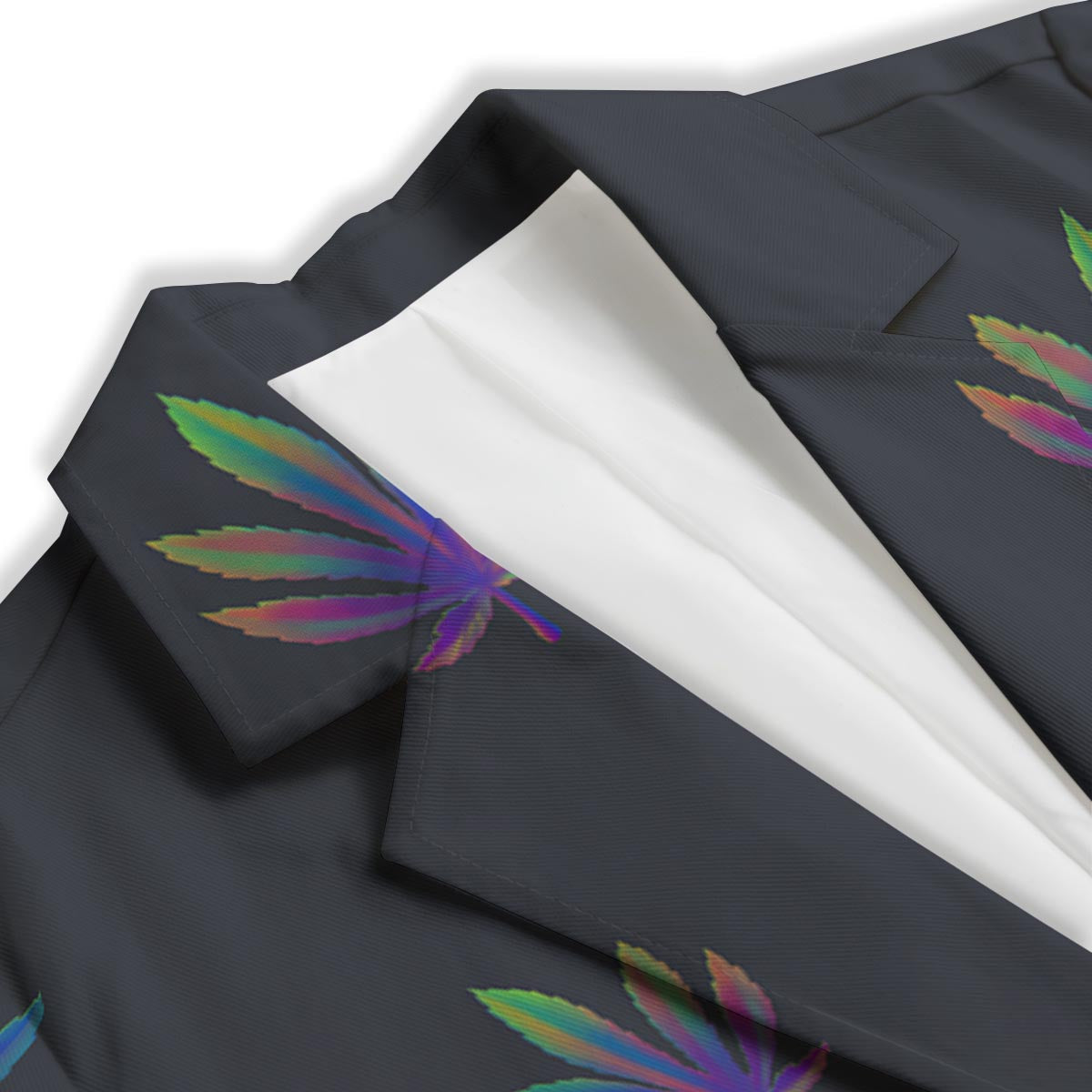 Hemp Leaves Reggae Trippy Print Pattern Women's Blazer-grizzshop