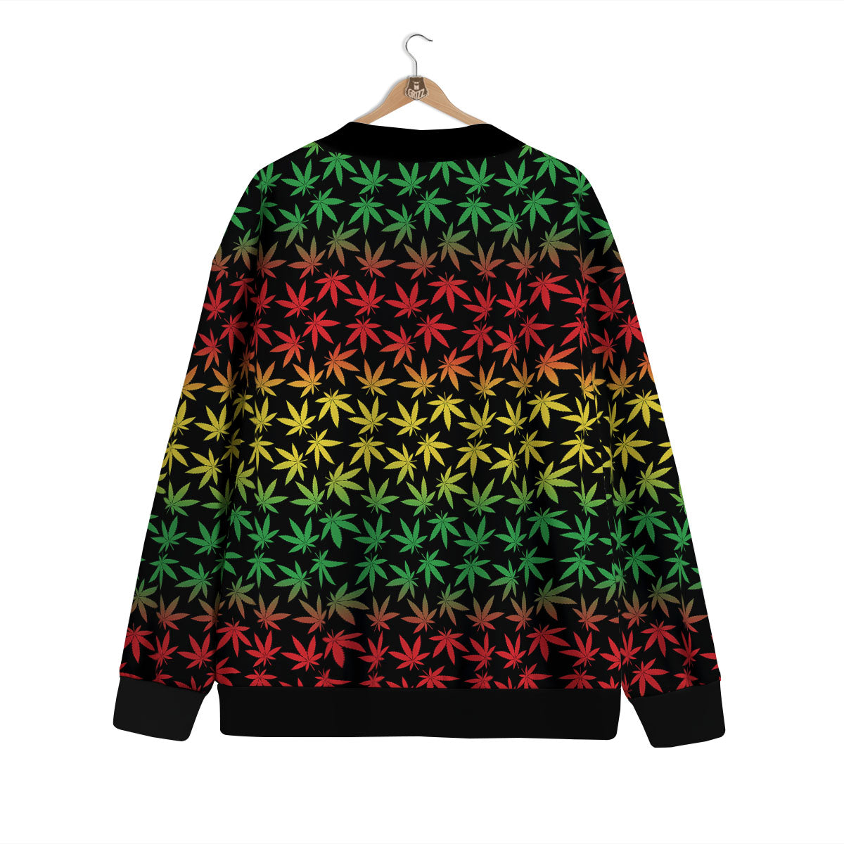 Hemp Rastafarian Print Pattern Cardigan-grizzshop
