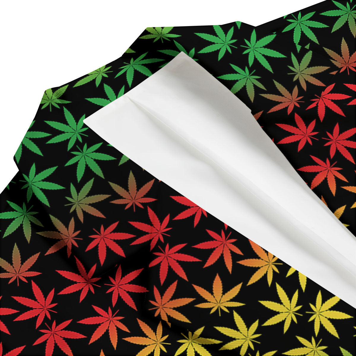 Hemp Rastafarian Print Pattern Men's Blazer-grizzshop