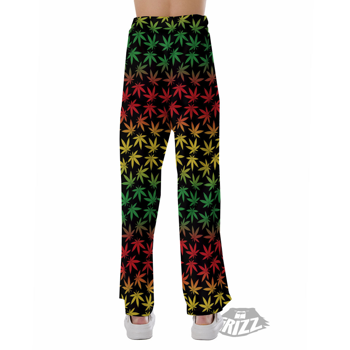 Hemp Rastafarian Print Pattern Pajama Pants-grizzshop