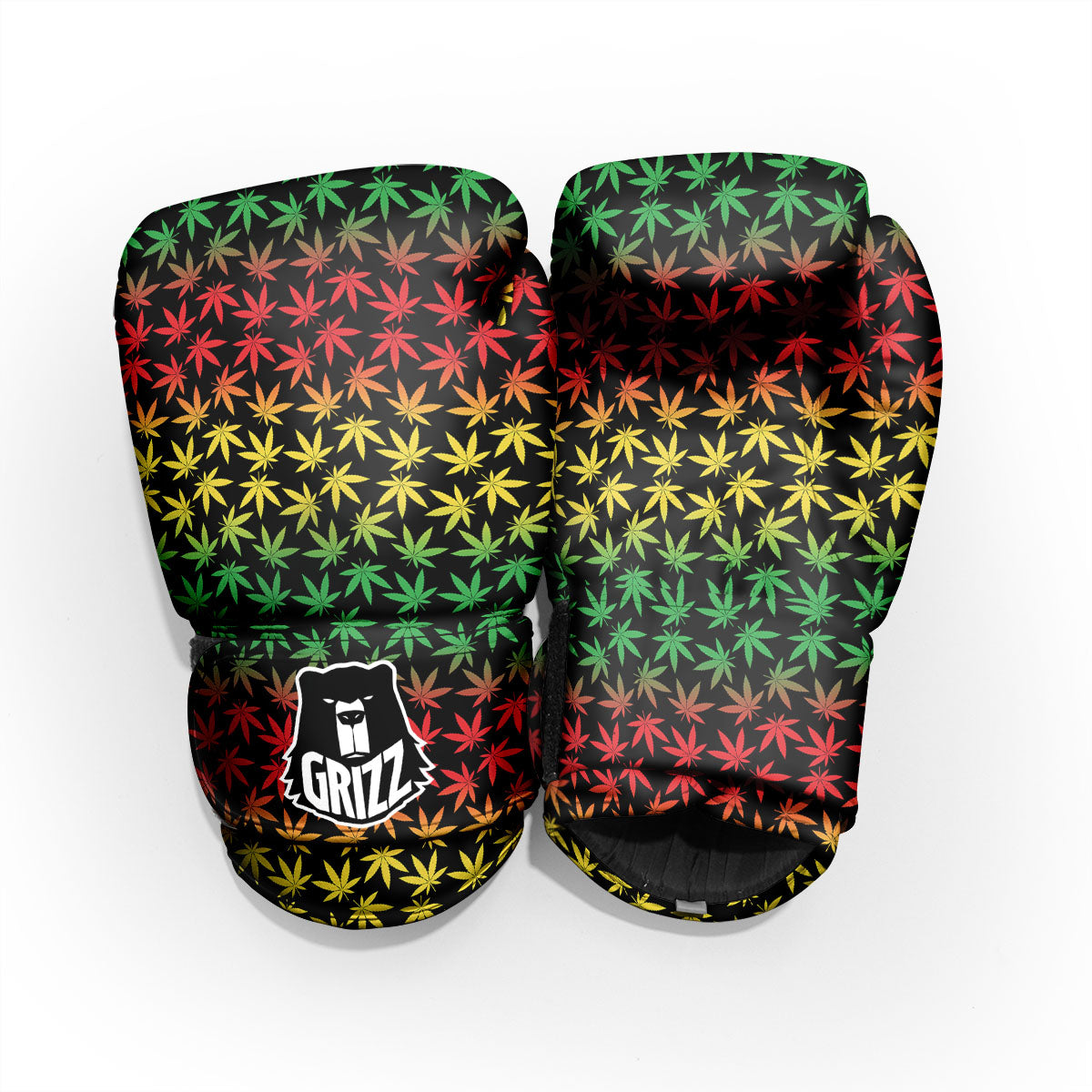 Hemp Rastafarian Print Pattern Pro Boxing Glove