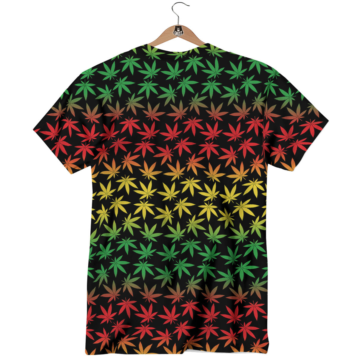 Hemp Rastafarian Print Pattern T-Shirt-grizzshop