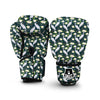 Heron Lotus Pattern Print Boxing Gloves-grizzshop