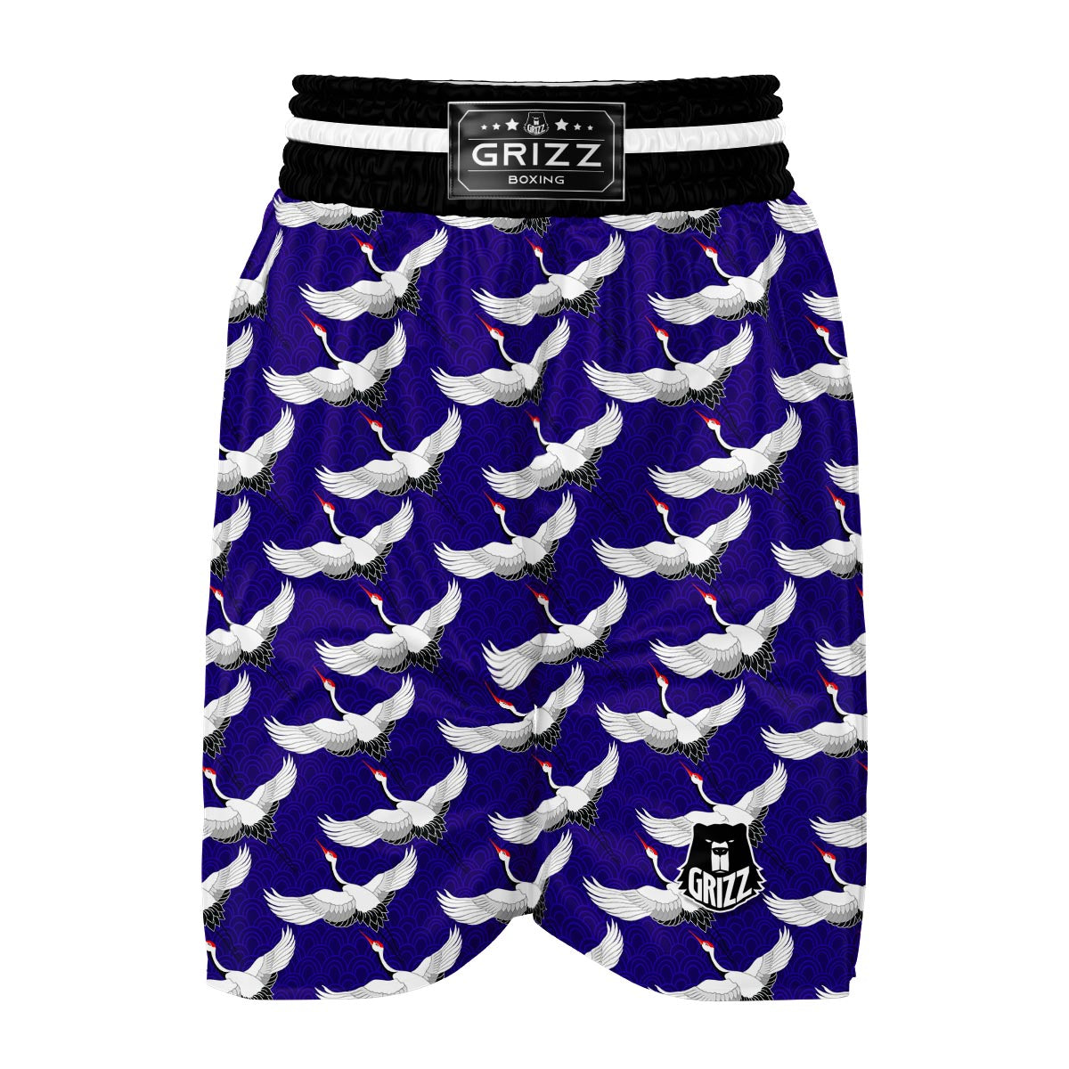 Heron Print Pattern Boxing Shorts-grizzshop
