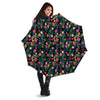 Hibiscus And Tropical Palm Print Pattern Umbrella-grizzshop