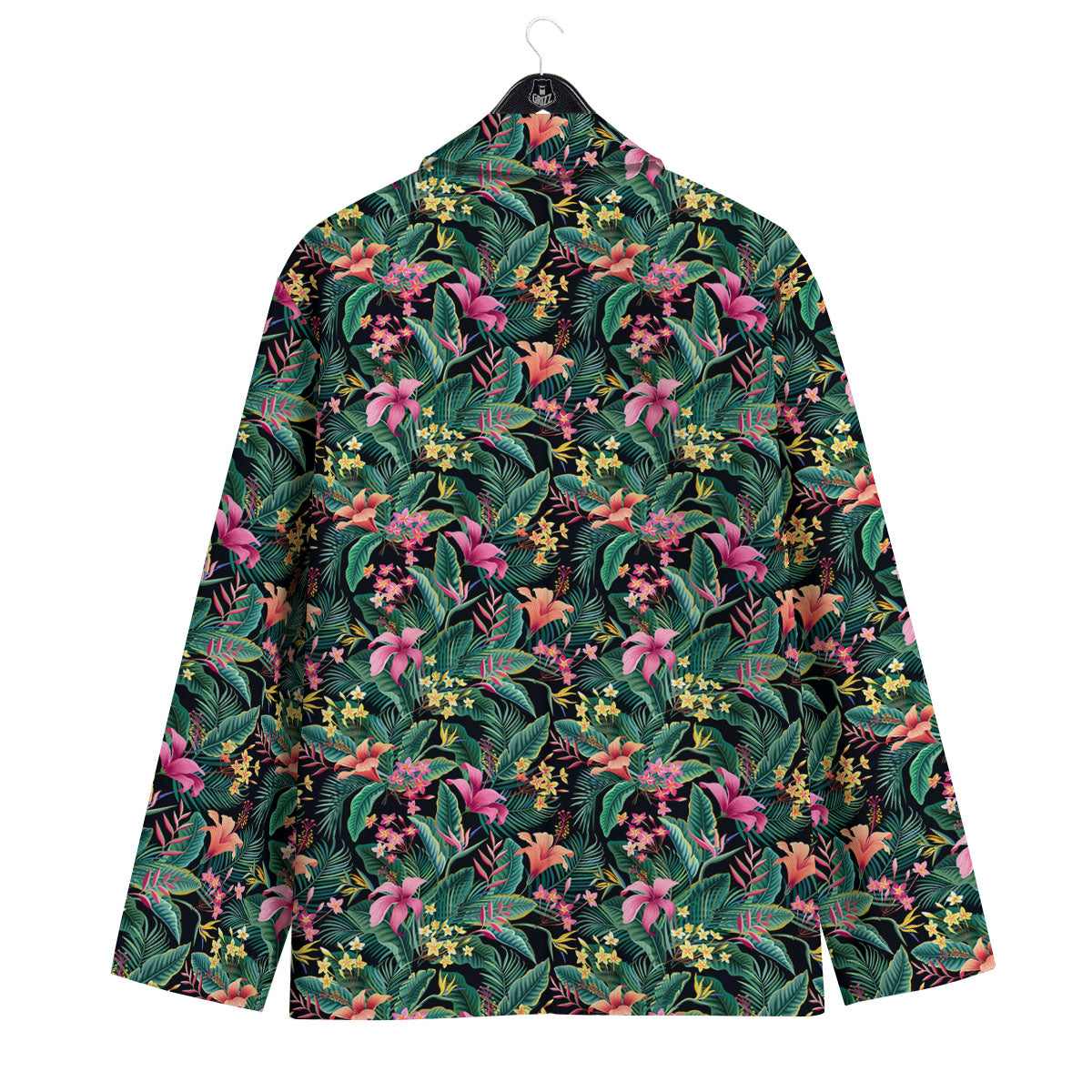 Hibiscus Exotic Tropical Print Pattern Men's Sport Coat-grizzshop