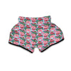 Hibiscus Flamingo Muay Thai Boxing Shorts-grizzshop