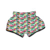 Hibiscus Flamingo Tropical Muay Thai Boxing Shorts-grizzshop