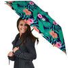 Hibiscus Leaves Tropical Print Pattern Umbrella-grizzshop