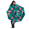 Hibiscus Leaves Tropical Print Pattern Umbrella-grizzshop