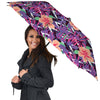 Hibiscus Purple Tropical Print Pattern Umbrella-grizzshop