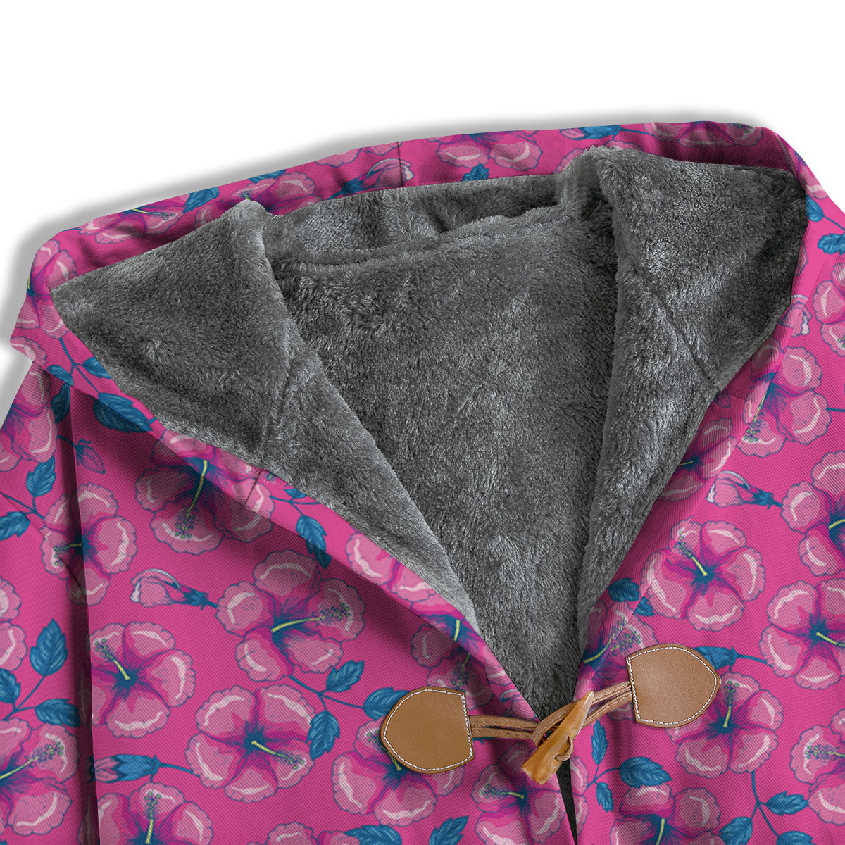 Hibiscus Tropical Hot Pink Print Pattern Men's Windbreaker Jacket-grizzshop