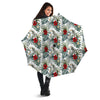 Hibiscus White Tropical Print Pattern Umbrella-grizzshop