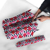 Hibiscus Zigzag Pink Print Pattern Umbrella-grizzshop