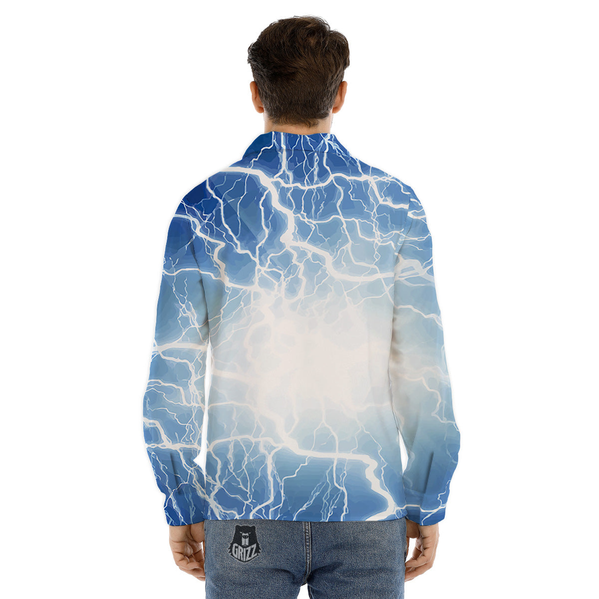 Hieroglyphs Ancient Egyptian Print Men's Dress Shirts-grizzshop