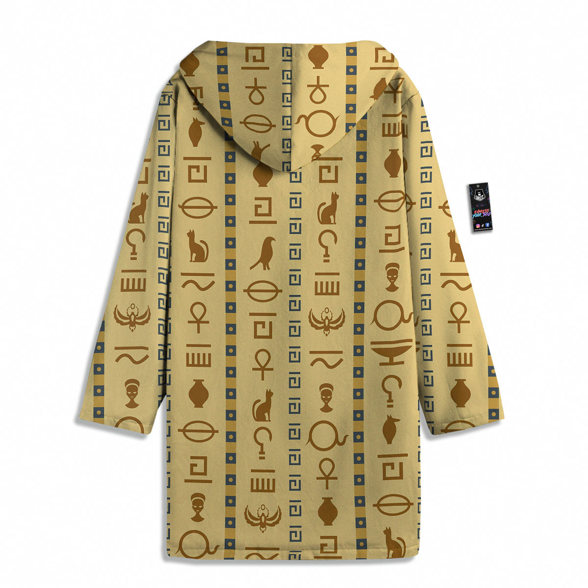 Hieroglyphs Ancient Egyptian Print Men's Windbreaker Jacket-grizzshop