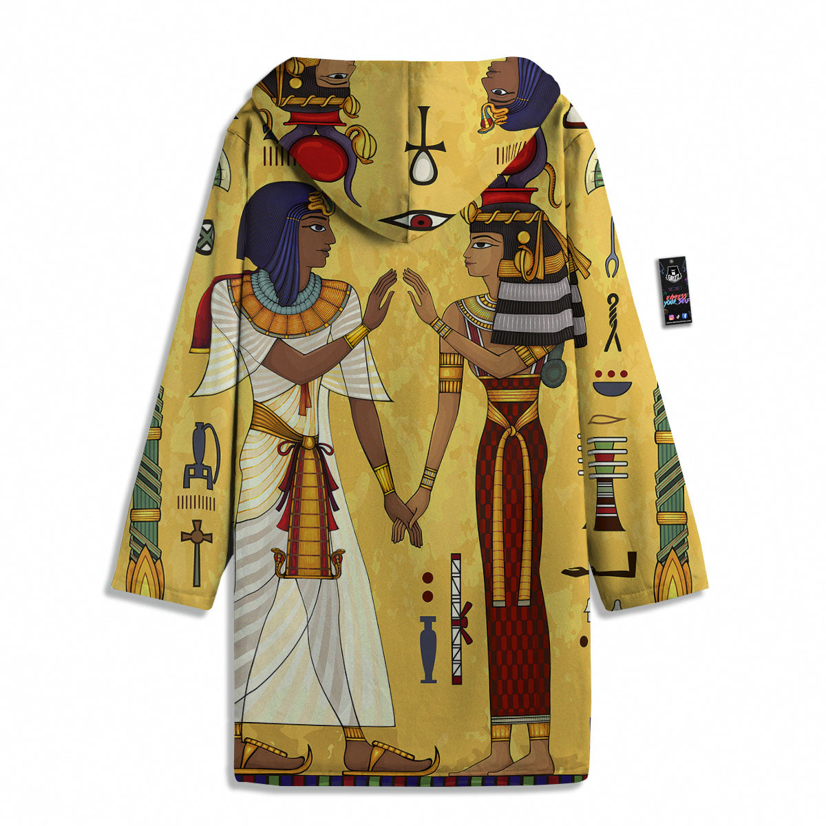 Hieroglyphs And Gods Egyptian Print Men's Windbreaker Jacket-grizzshop