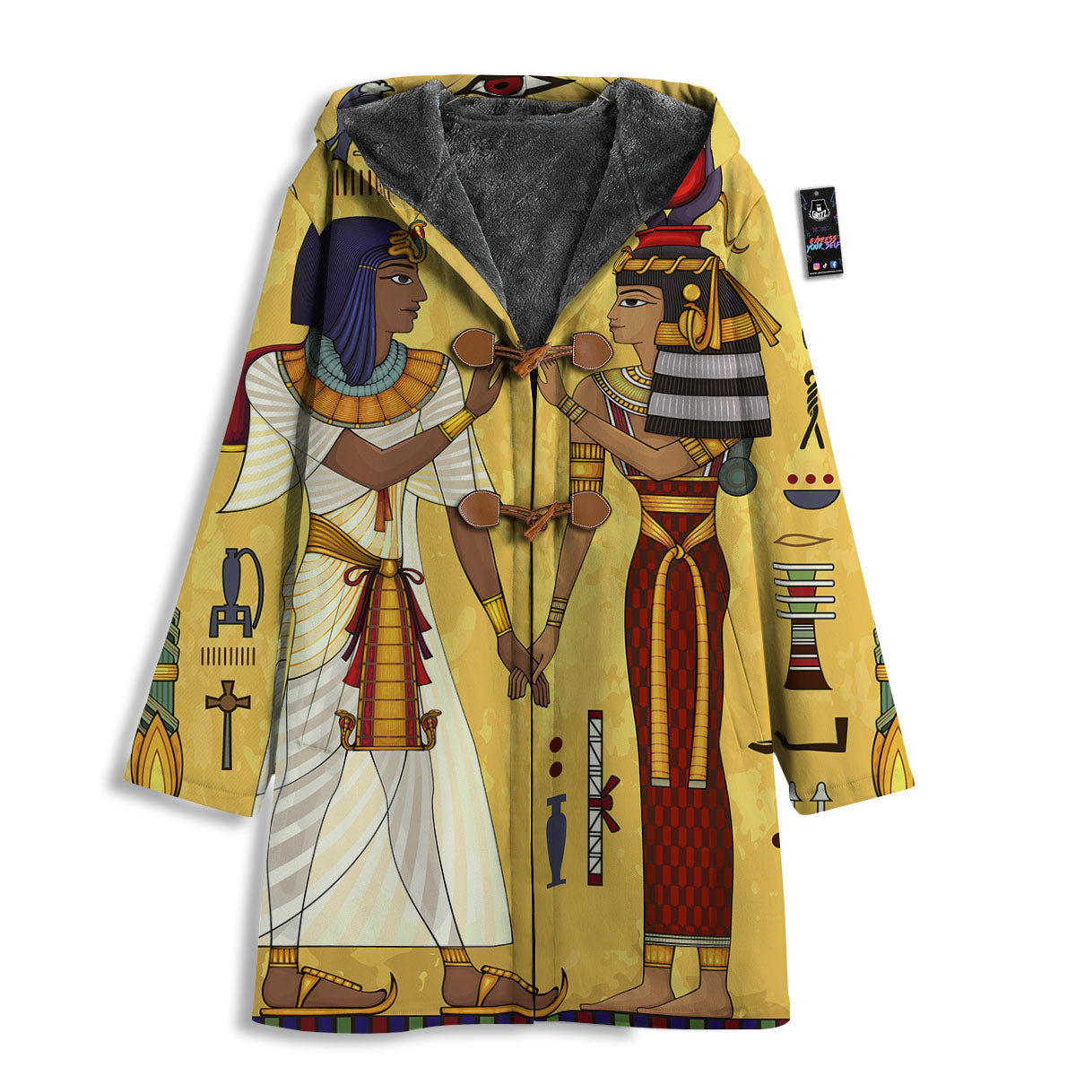Hieroglyphs And Gods Egyptian Print Men's Windbreaker Jacket-grizzshop