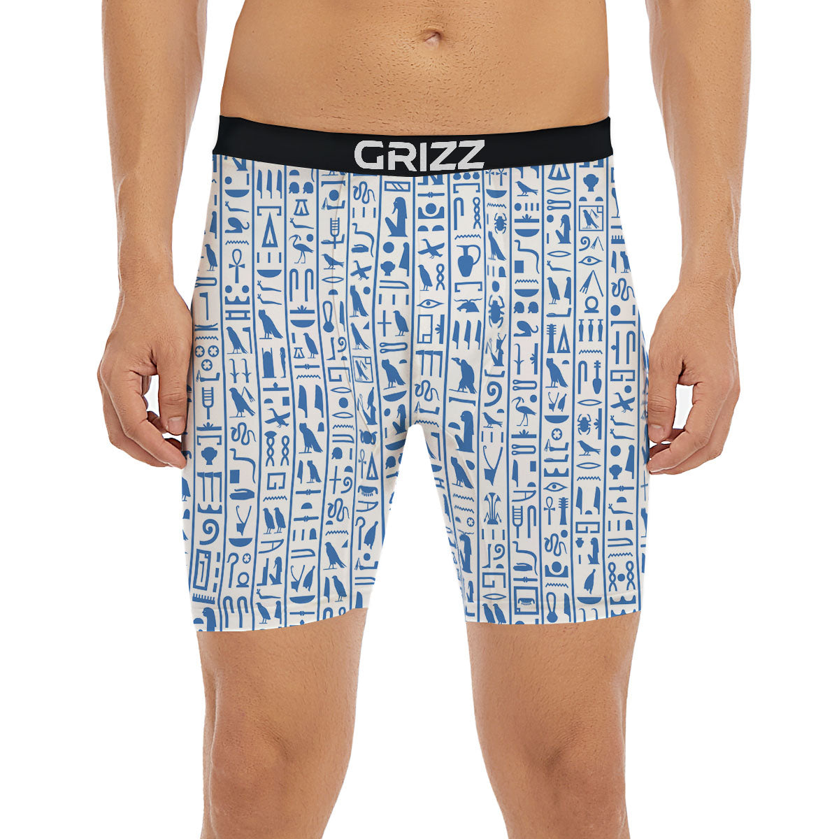Hieroglyphs Egypt Print Pattern Boxer Briefs-grizzshop