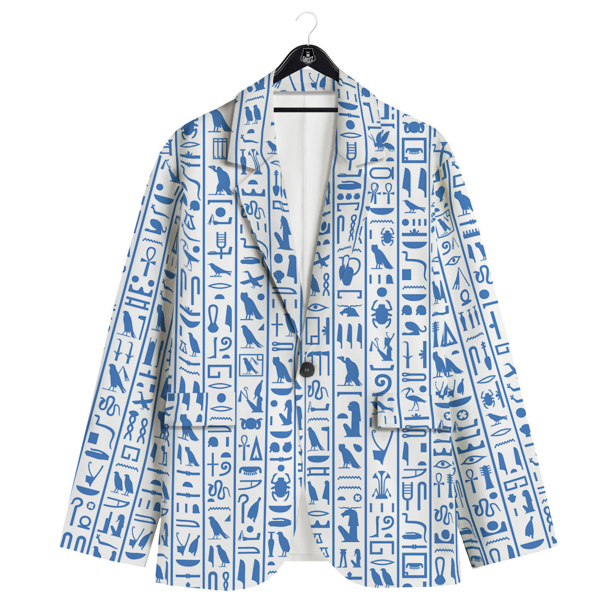 Hieroglyphs Egypt Print Pattern Men's Sport Coat-grizzshop