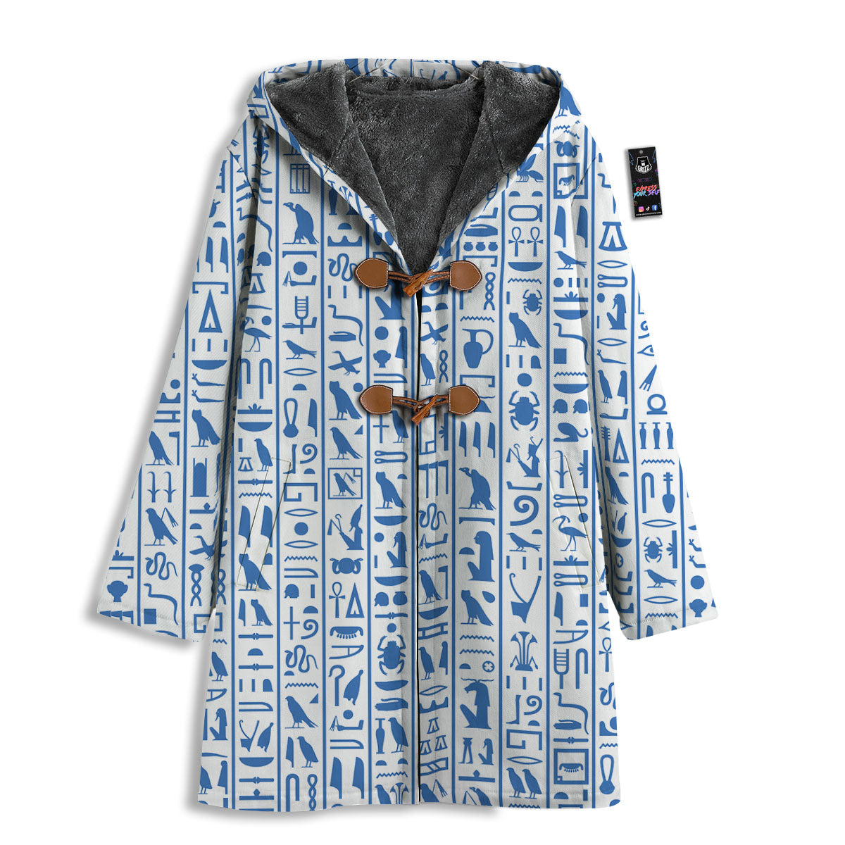 Hieroglyphs Egypt Print Pattern Men's Windbreaker Jacket-grizzshop