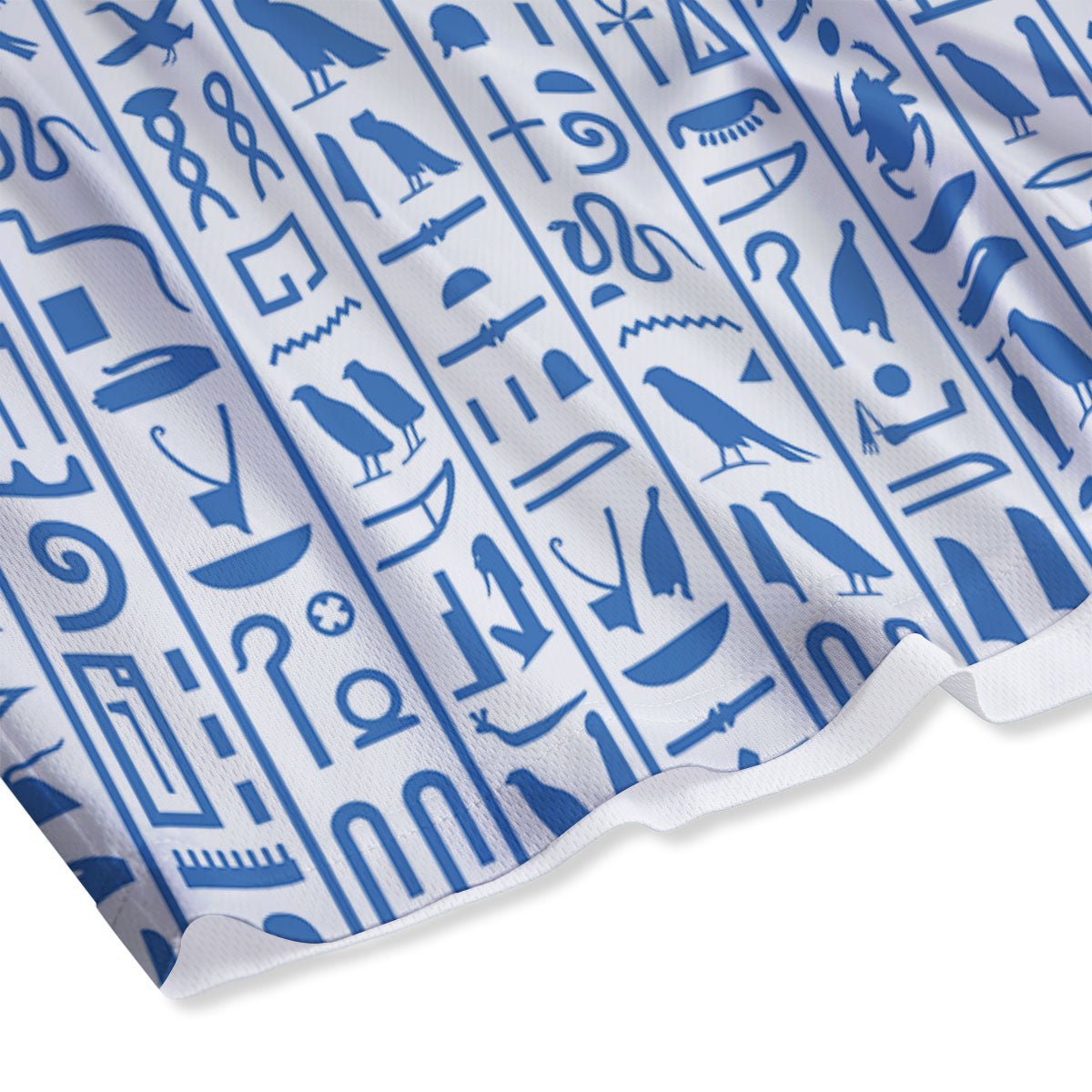 Hieroglyphs Egypt Print Pattern Mesh Shorts