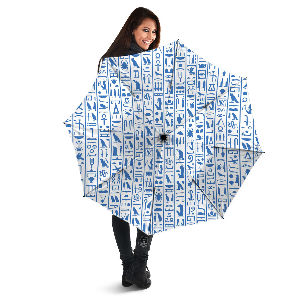 Hieroglyphs Egypt Print Pattern Umbrella-grizzshop