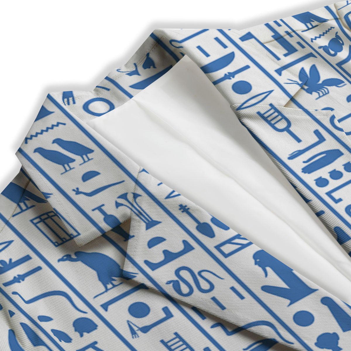 Hieroglyphs Egypt Print Pattern Women's Blazer-grizzshop